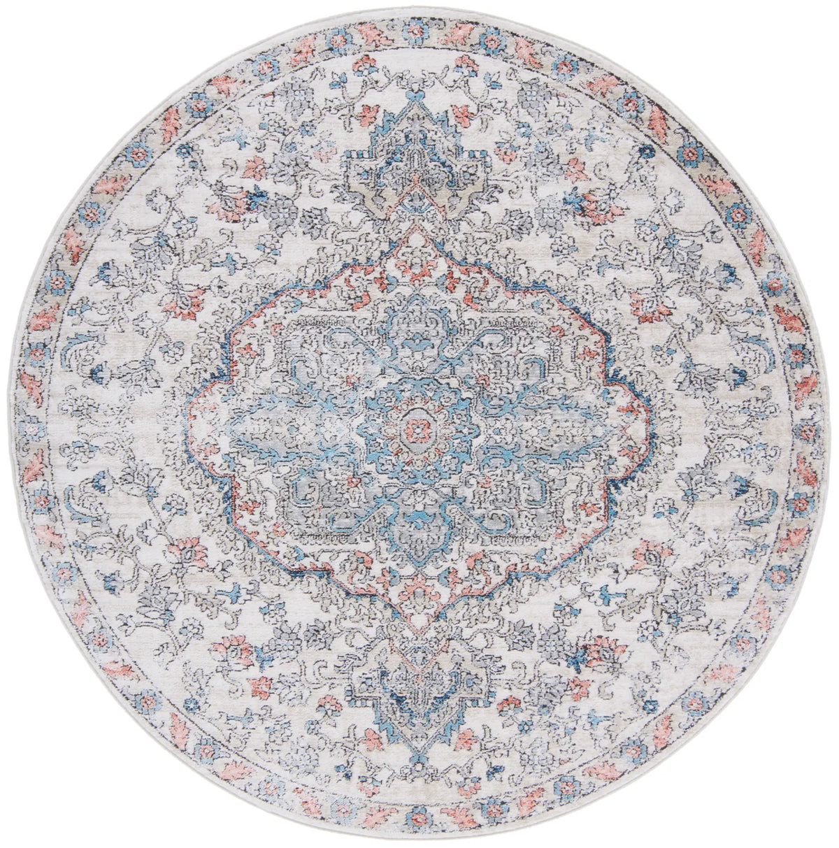 Safavieh Oregon 800 6'-7" x 6'-7" Rug in Grey / Blue
