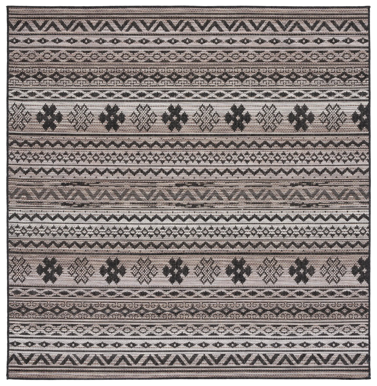 Safavieh Havana 6'-7" x 6'-7" Rug in Brown / Black