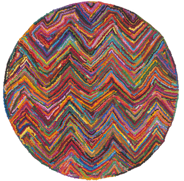 Safavieh Nantucket 4'-0" x 4'-0" Rug in Pink / Multi