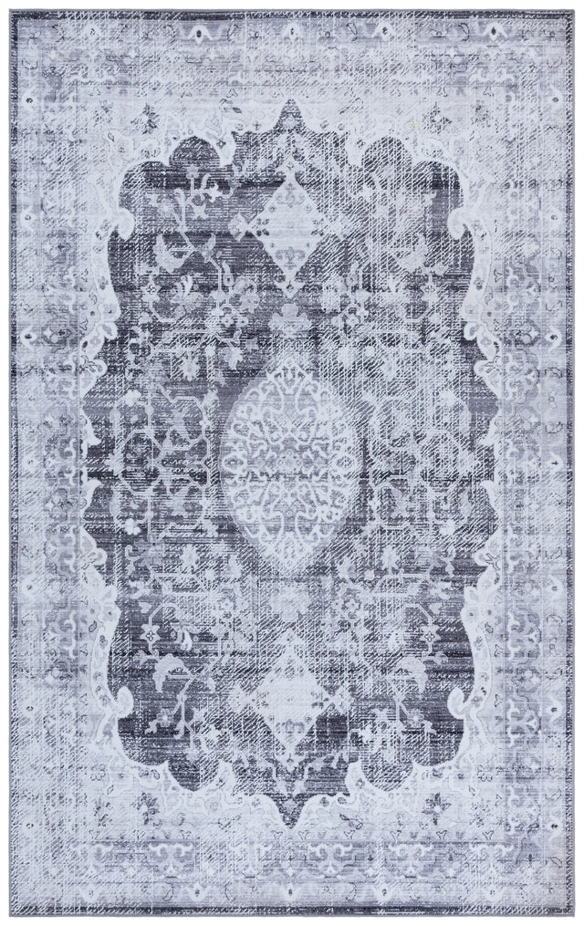 Safavieh Tucson 4'-0" x 6'-0" Rug in Dark Grey / Light Grey