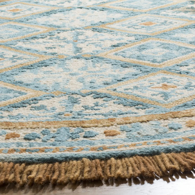 Safavieh Blossom 6'-0" x 6'-0" Rug in Ivory / Teal