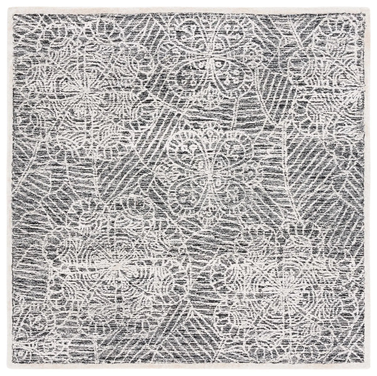 Safavieh Precious 6'-0" x 6'-0" Rug in Black / Ivory