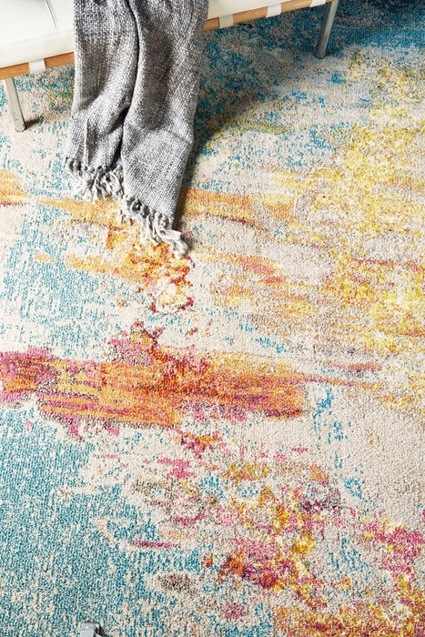 Nourison Celestial CES02 Machine Made Sealife Rug