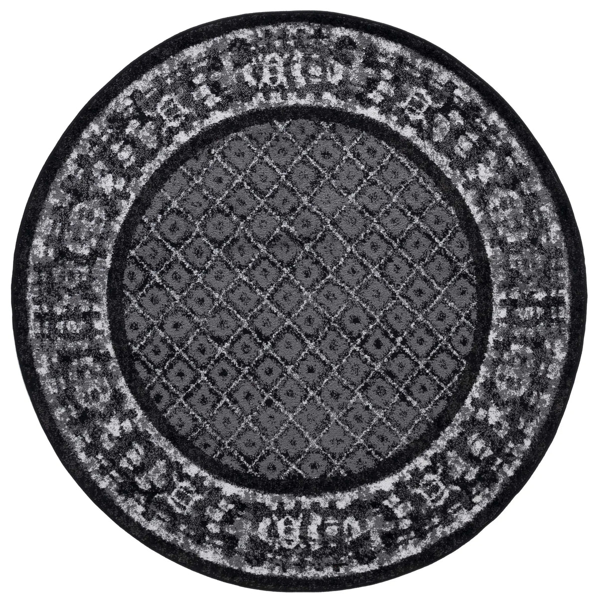 Safavieh Adirondack 6'-0" x 6'-0" Rug in Black / Silver