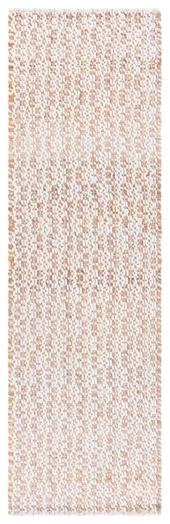 Safavieh Natural Fiber 2'-3" x 8'-0" Rug in Natural / Pink