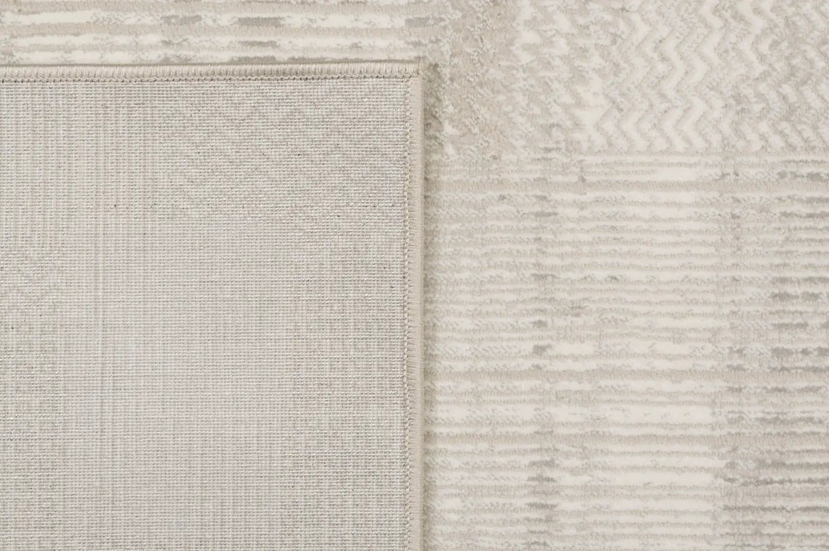 Dynamic Rugs Atlas 2582 Power Loomed Modern Beige/Grey Rug - Corner