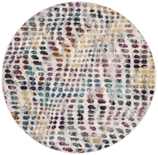 Safavieh Aria 6'-5" x 6'-5" Rug in Cream / Wine