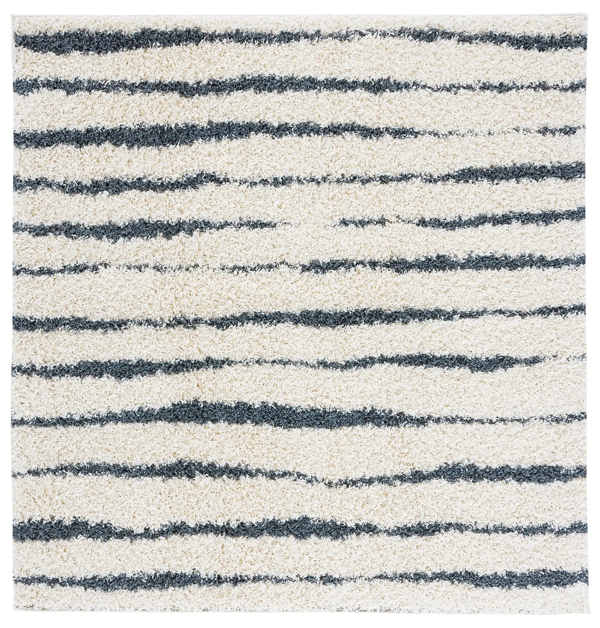 Safavieh Venus Shag 600 6'-7" x 6'-7" Rug in Ivory / Dark Grey