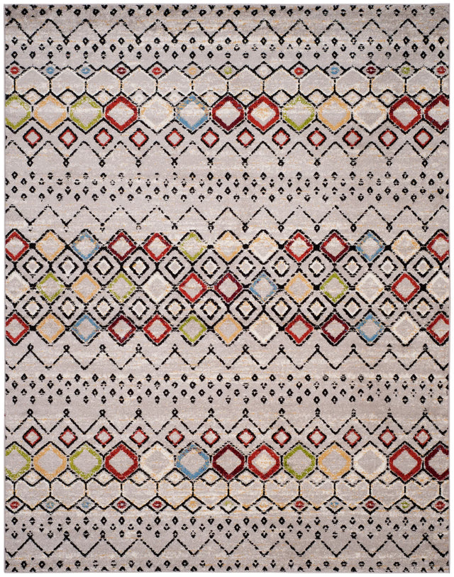Safavieh Amsterdam 10'-0" x 14'-0" Rug in Light Grey / Multi