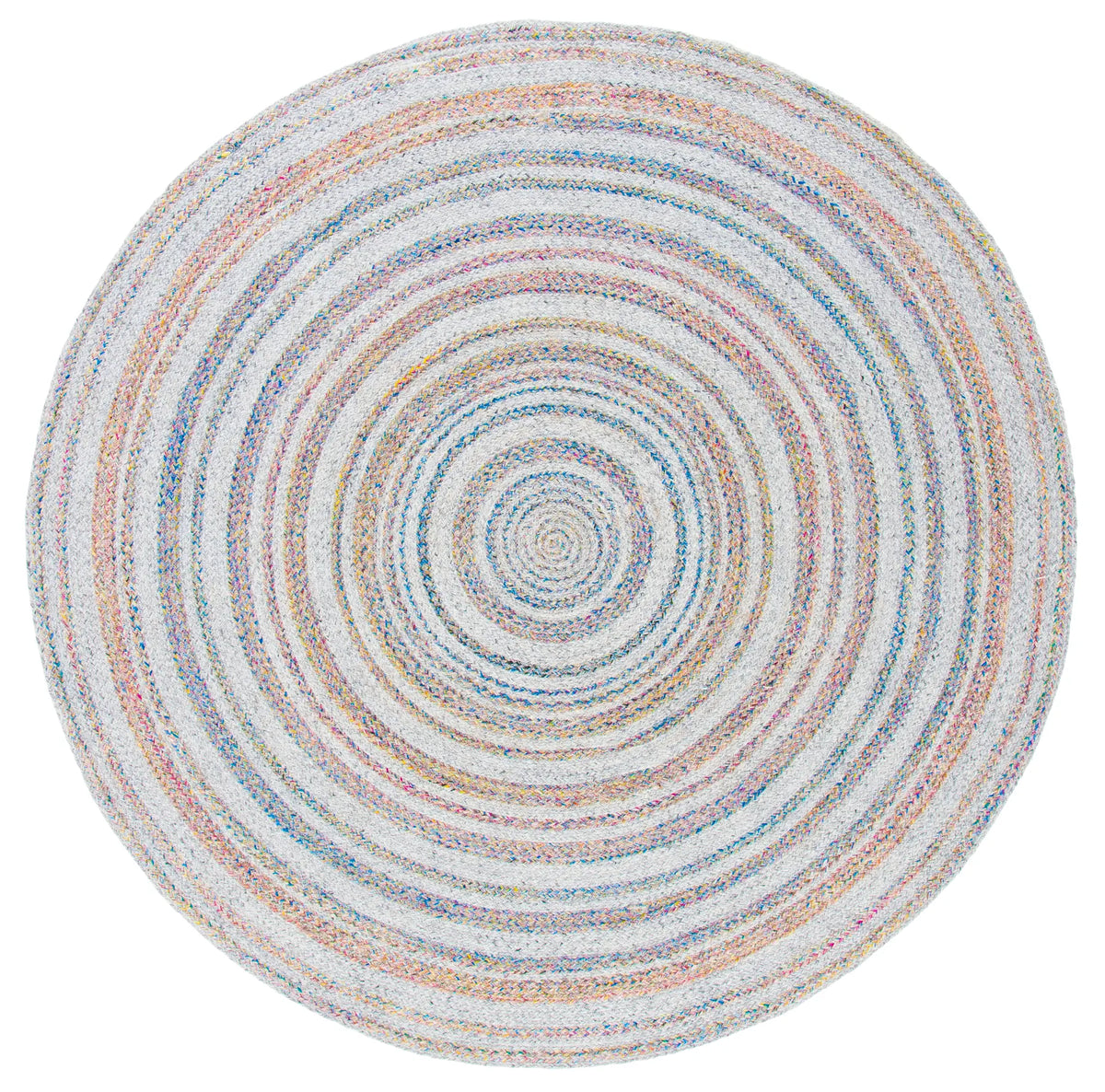 Safavieh Cape Cod 5'-0" x 5'-0" Rug in Grey / Pink