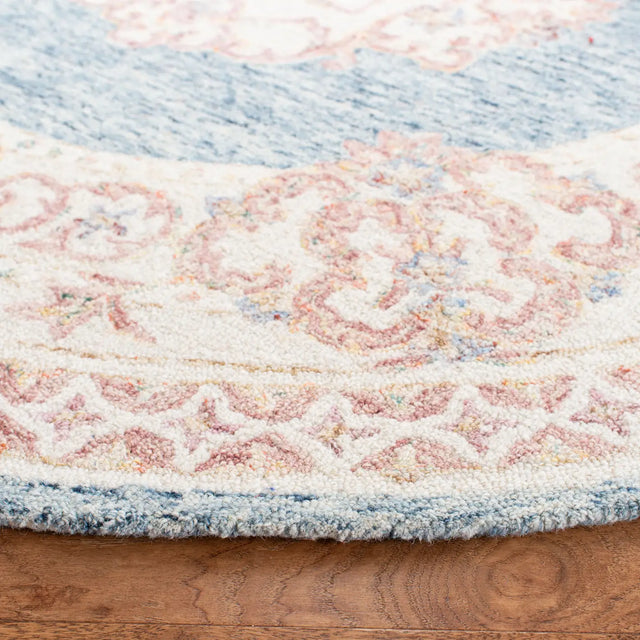 Safavieh Aubusson 6'-0" x 6'-0" Rug in Blue / Pink