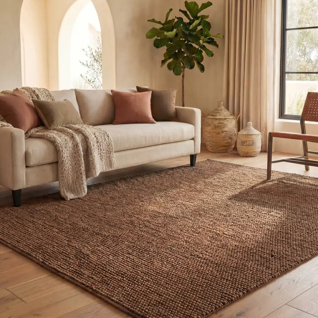 Safavieh Natura 8'-0" x 10'-0" Rug in Rust / Brown