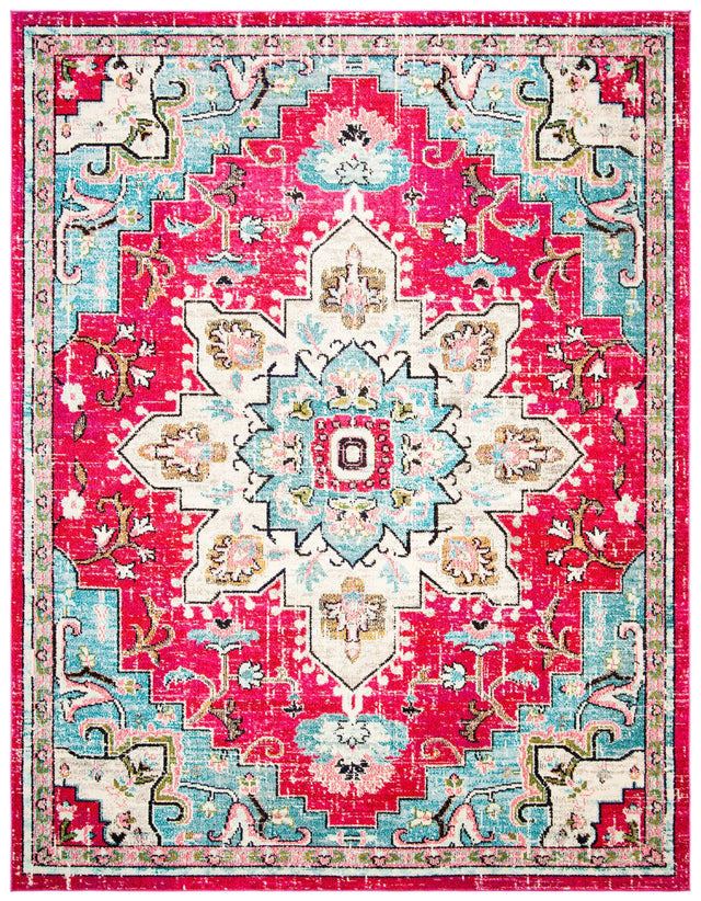 Safavieh Madison 10'-0" x 14'-0" Rug in Fuchsia / Blue