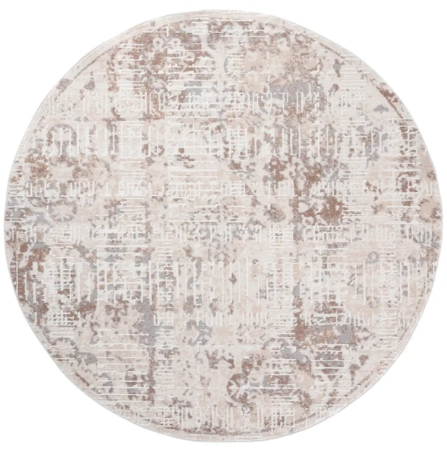 Safavieh Sydney 6'-6" x 6'-6" Rug in Beige / Brown Grey