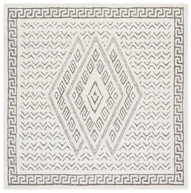 Safavieh Mykonos 6'-0" x 6'-0" Rug in Ivory / Grey