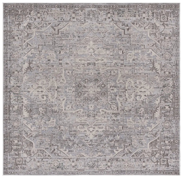 Safavieh Miranda 6'-6" x 6'-6" Rug in Grey / Ivory