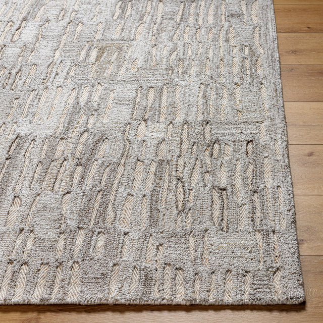 Surya Calgary Cgr-2300 Ash, Slate Grey Taupe, Pale Slate, Metallic - Silver, Pewter Rug.