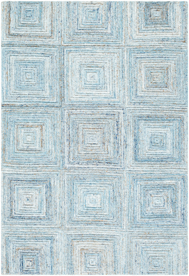 Surya Calgary Cgr-2301 Ice Blue, Pale Blue, Light Blue, Sky Blue, Dark Blue Rug.