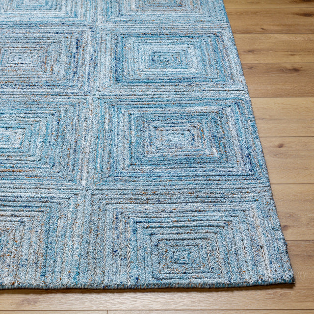 Surya Calgary Cgr-2301 Ice Blue, Pale Blue, Light Blue, Sky Blue, Dark Blue Rug.