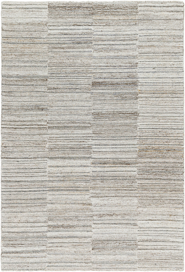 Surya Calgary Cgr-2303 Light Gray, Gray, Charcoal, Beige, Brown Rug.