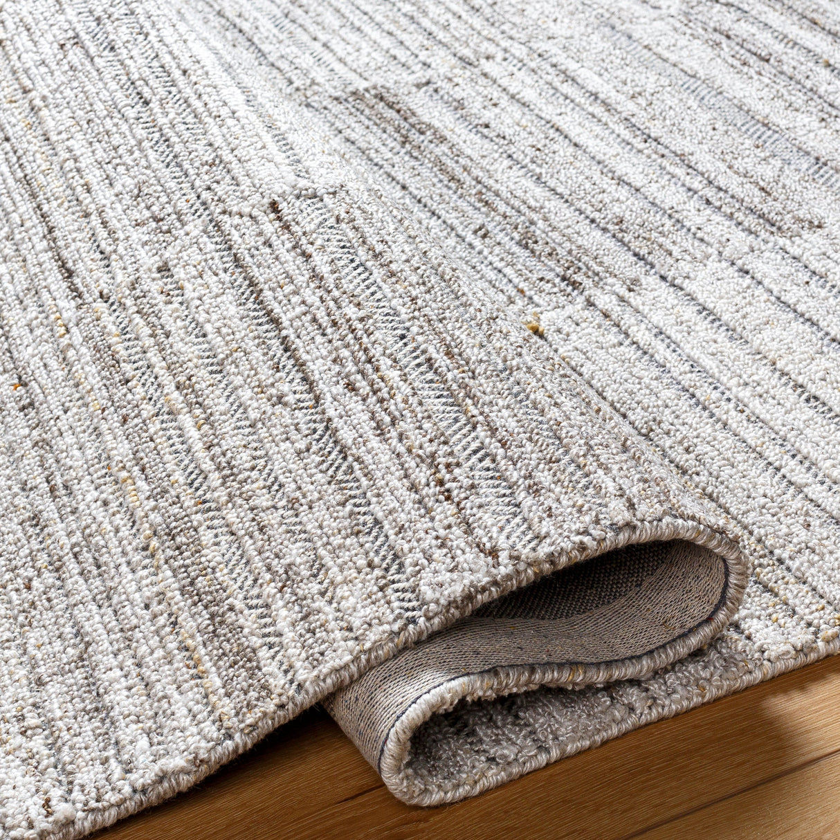 Surya Calgary Cgr-2303 Light Gray, Gray, Charcoal, Beige, Brown Rug.