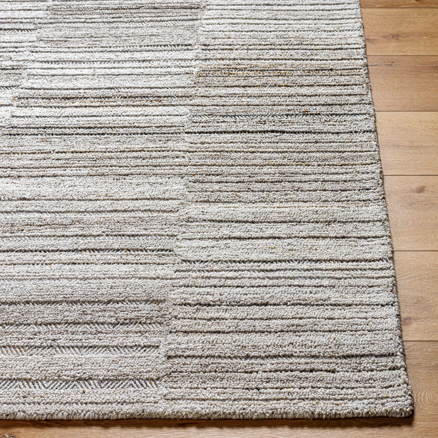 Surya Calgary Cgr-2303 Light Gray, Gray, Charcoal, Beige, Brown Rug.