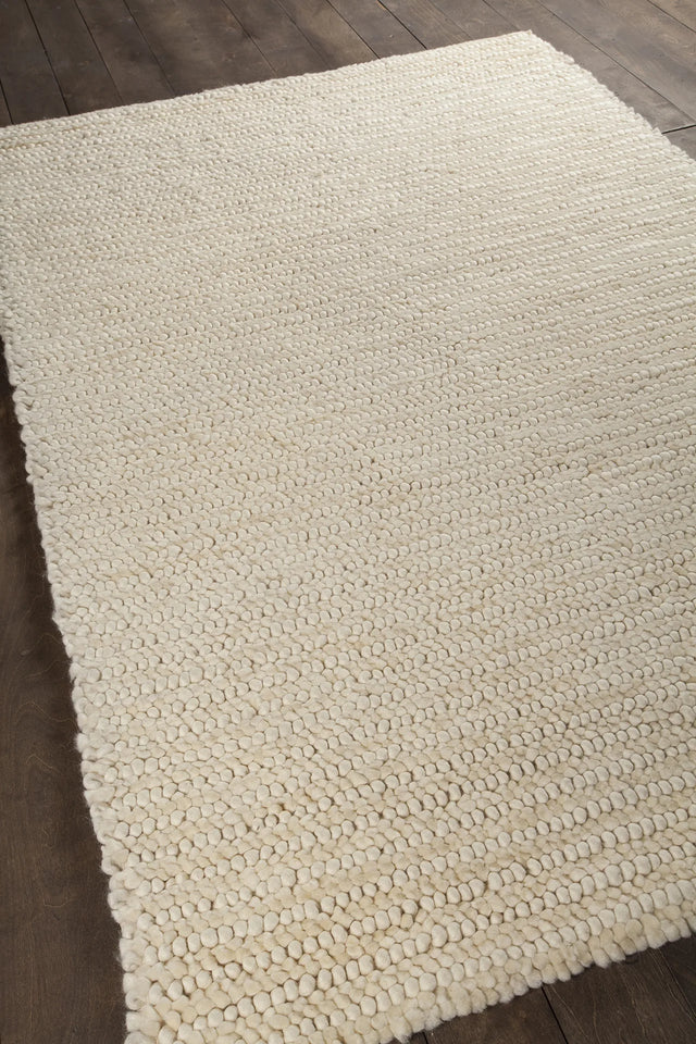 Chandra Anni ANN-11400 Ivory rug, angled side view