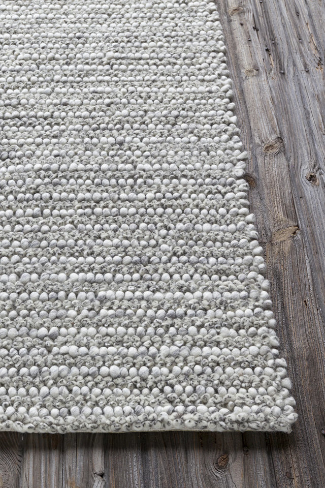 Chandra Anni ANN-11401 Ivory and Brown rug, corner detail