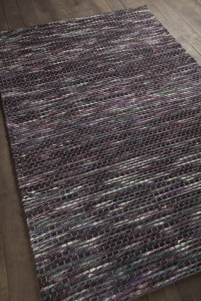 Chandra Argos ARG-51500 Purple and Multi rug, angled side view
