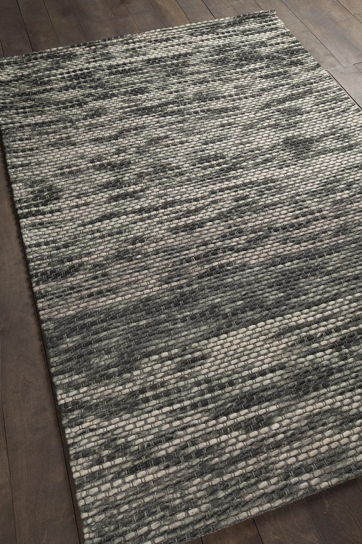 Chandra Argos ARG-51501 Grey and Cream rug, angled side view