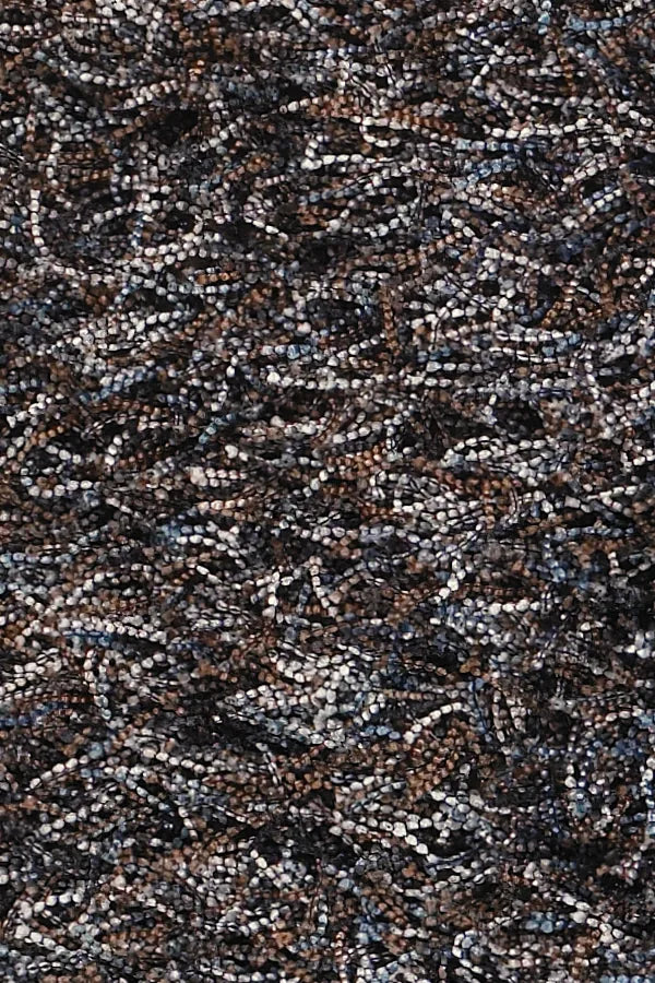 Chandra Astrid AST-14303 Brown and Blue and Grey and Black rug, texture close-up