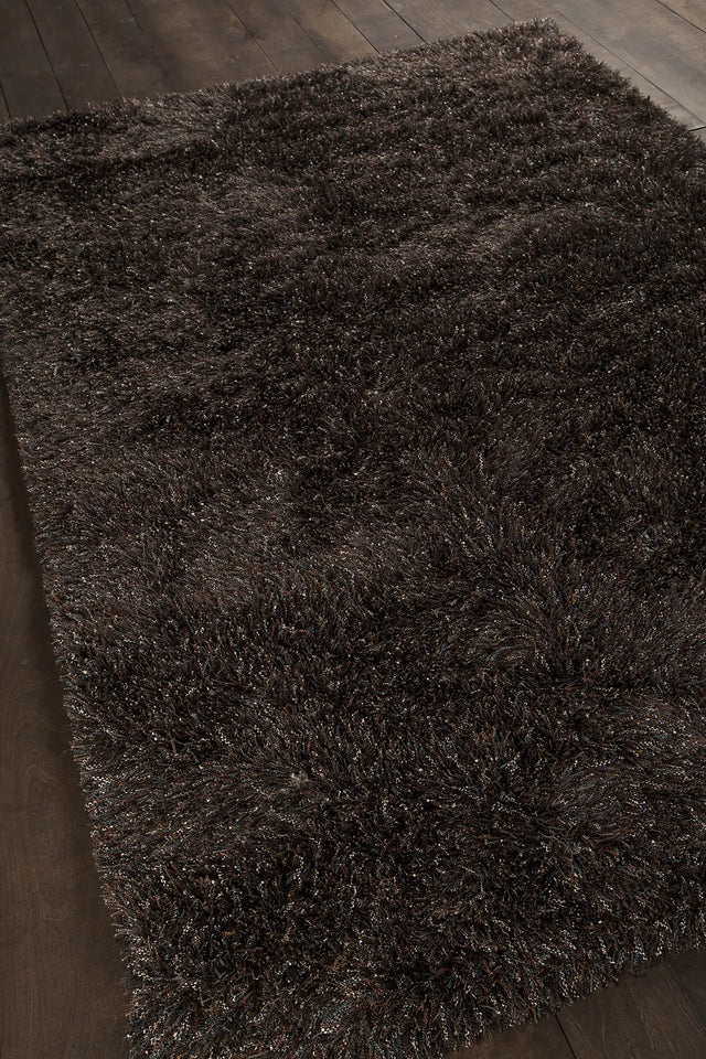 Chandra Barun BAR-21300 Brown and Blue and Ivory rug, angled side view