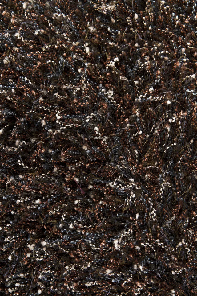 Chandra Barun BAR-21300 Brown and Blue and Ivory rug, texture close-up