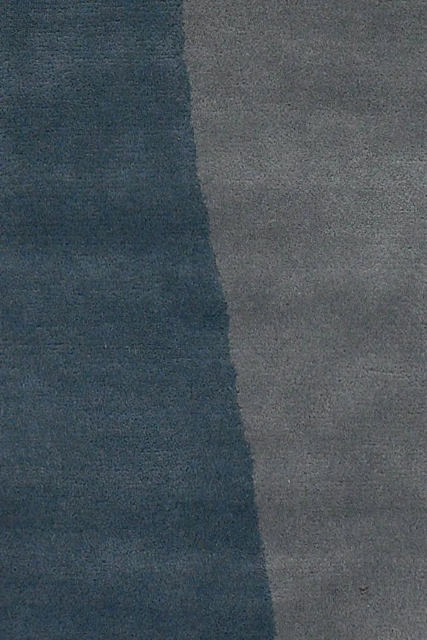 Chandra Bense Garza BEN-3003 Grey and Blue and Black rug, texture close-up