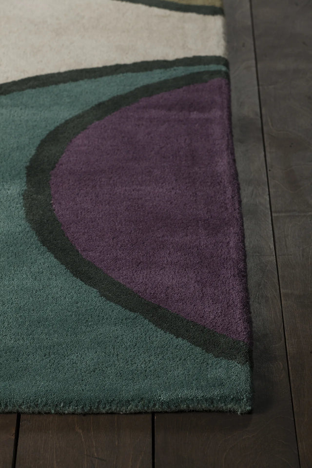 Chandra Bense Garza BEN-3011 Multi rug, corner detail