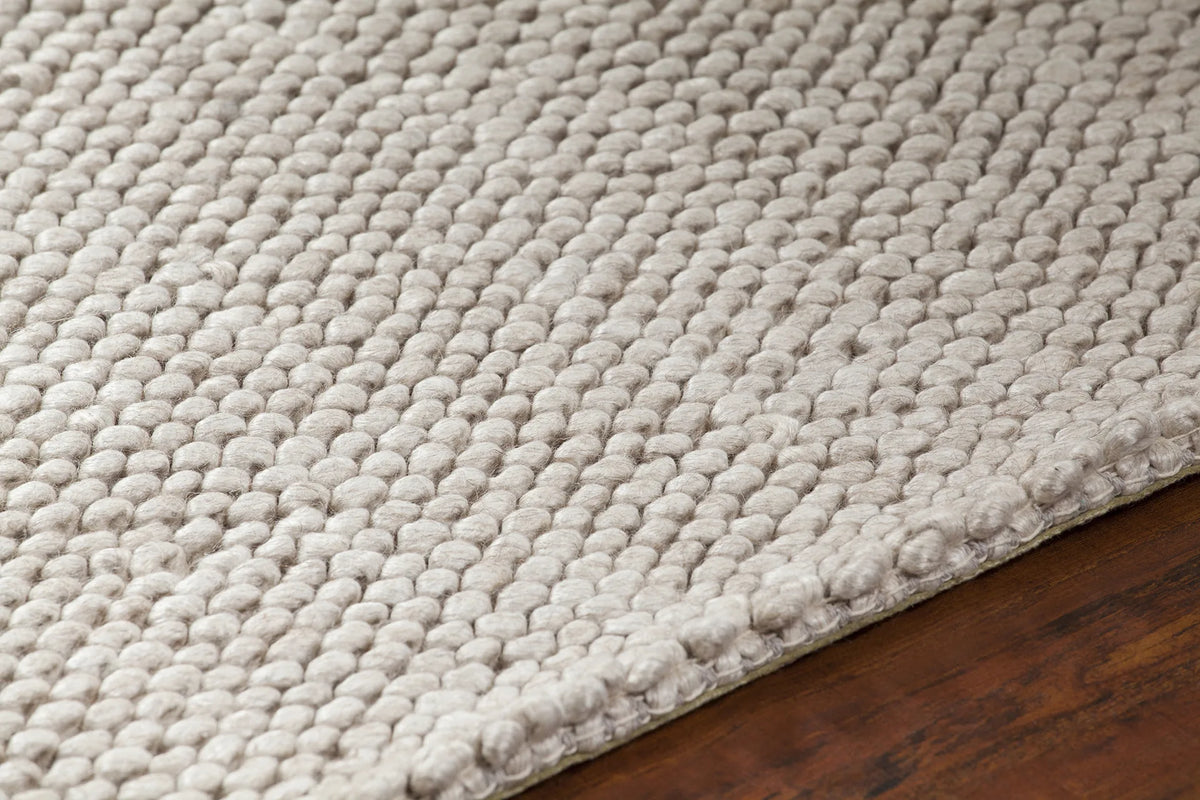 Chandra Burton BUR-34901 Beige rug, side detail view