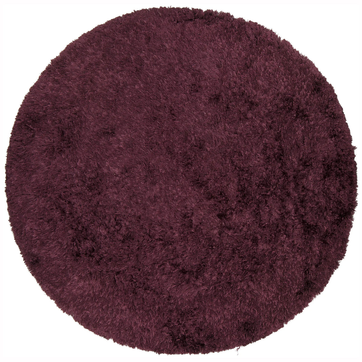 Chandra Celecot CEL-4704 Plum round rug, flat view
