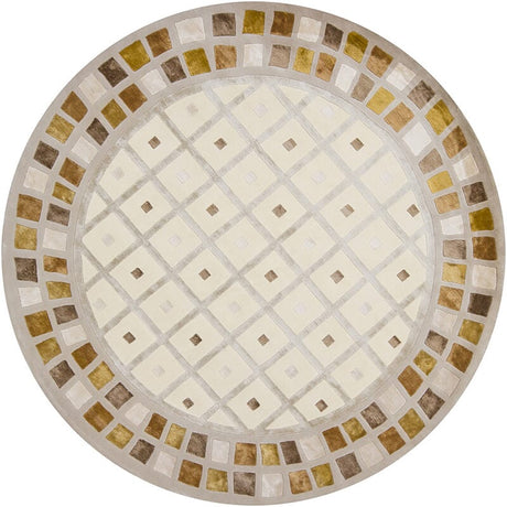 Chandra Aadi Aad1308 Ivory / Brown / Gold / Mocha Rugs.