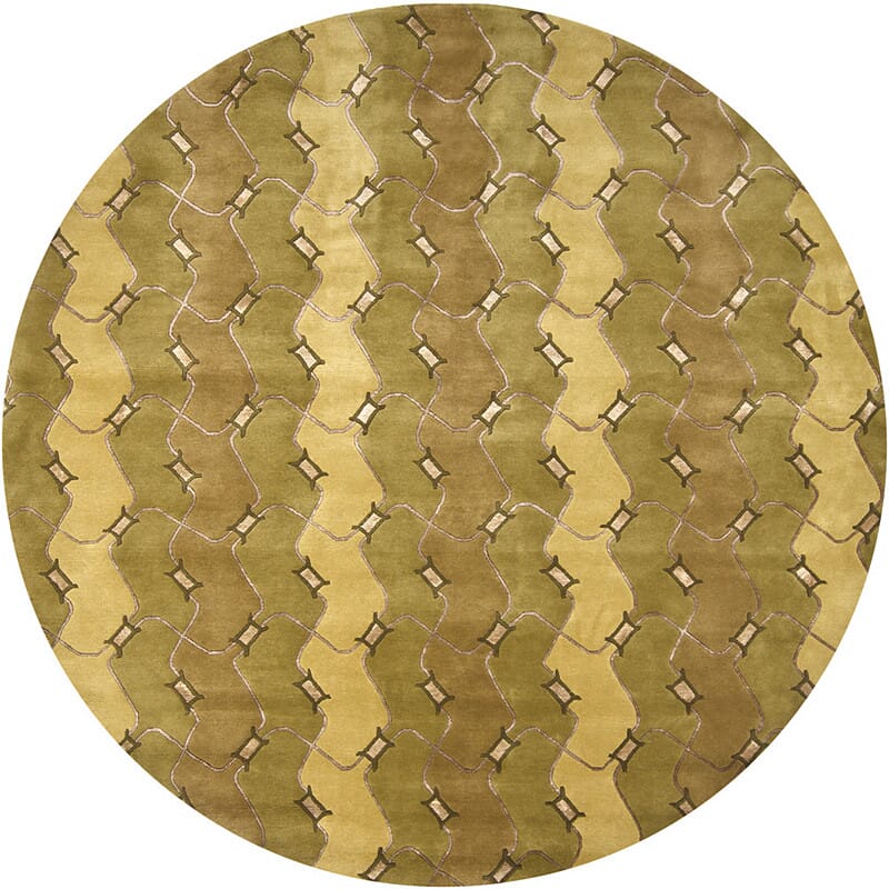 Chandra Aadi Aad1321 Green / Brown / Gold Rugs.