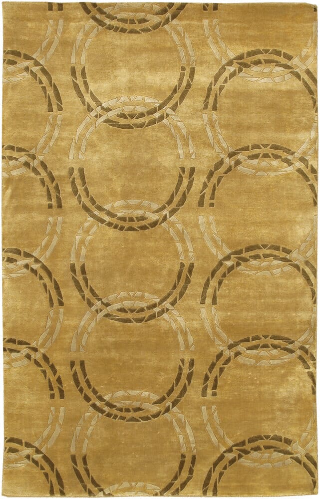 Chandra Aadi Aad1329 Gold / Green / Beige Rugs.