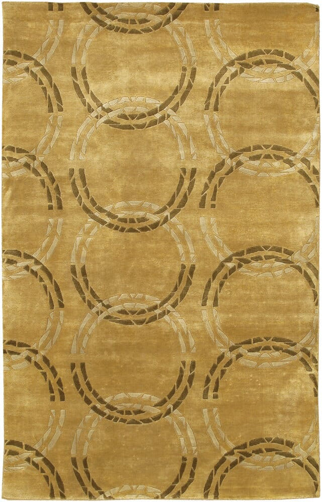 Chandra Aadi Aad1329 Gold / Green / Beige Rugs.