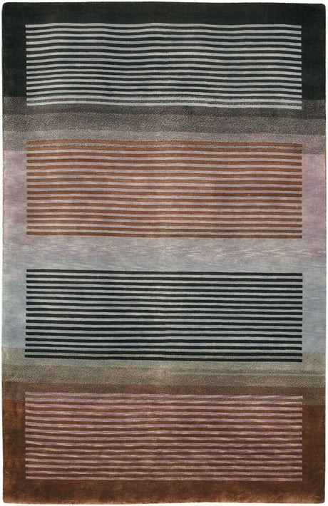 Chandra Aadi Aad1337 Black / Lavender / Grey / Purple Rugs.