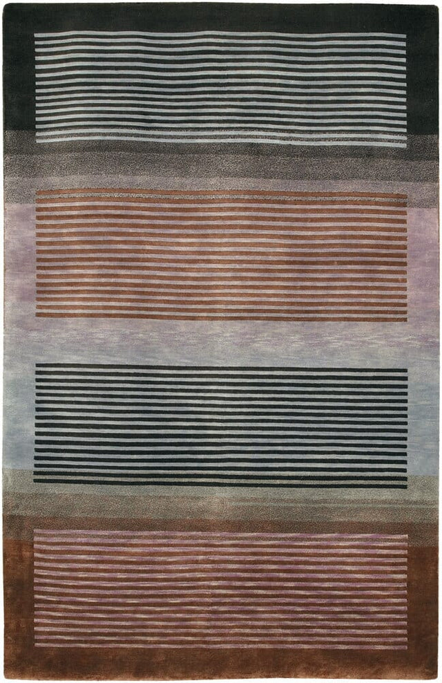Chandra Aadi Aad1337 Black / Lavender / Grey / Purple Rugs.