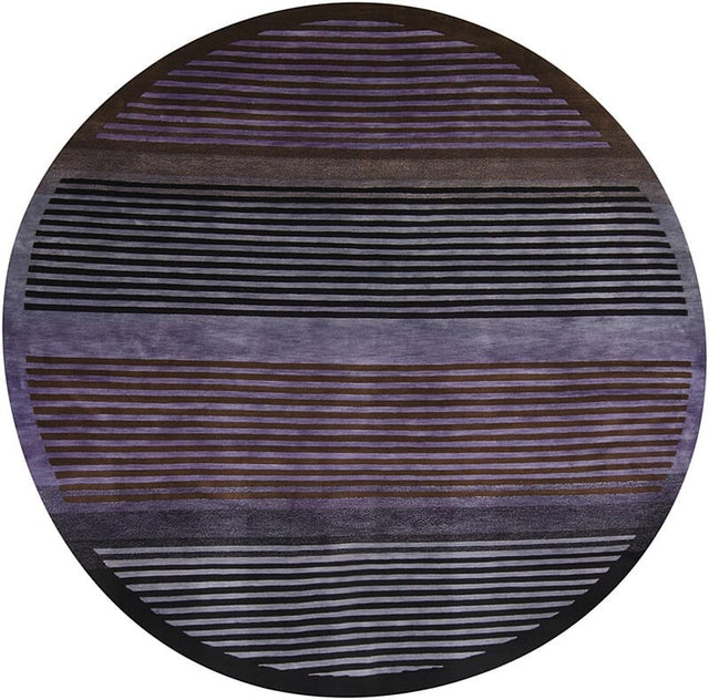 Chandra Aadi Aad1337 Black / Lavender / Grey / Purple Rugs.