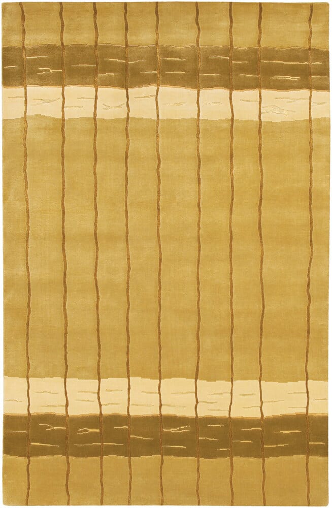 Chandra Aadi Aad1347 Gold / Green / Ivory Rugs.