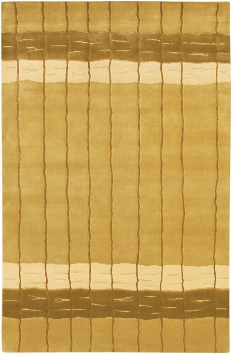 Chandra Aadi Aad1347 Gold / Green / Ivory Rugs.