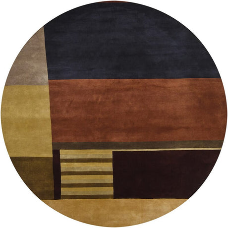 Chandra Aadi Aad1352 Dark Teal / Gold / Burgundy / Tan Rugs.