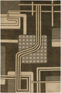 Chandra Aadi Aad1463 Deep Green / Beige Rugs.