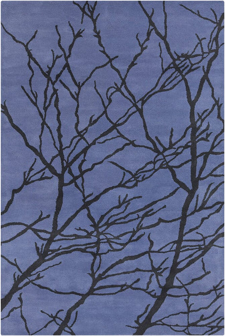 Chandra Allie All229 Blue / Black Rugs.