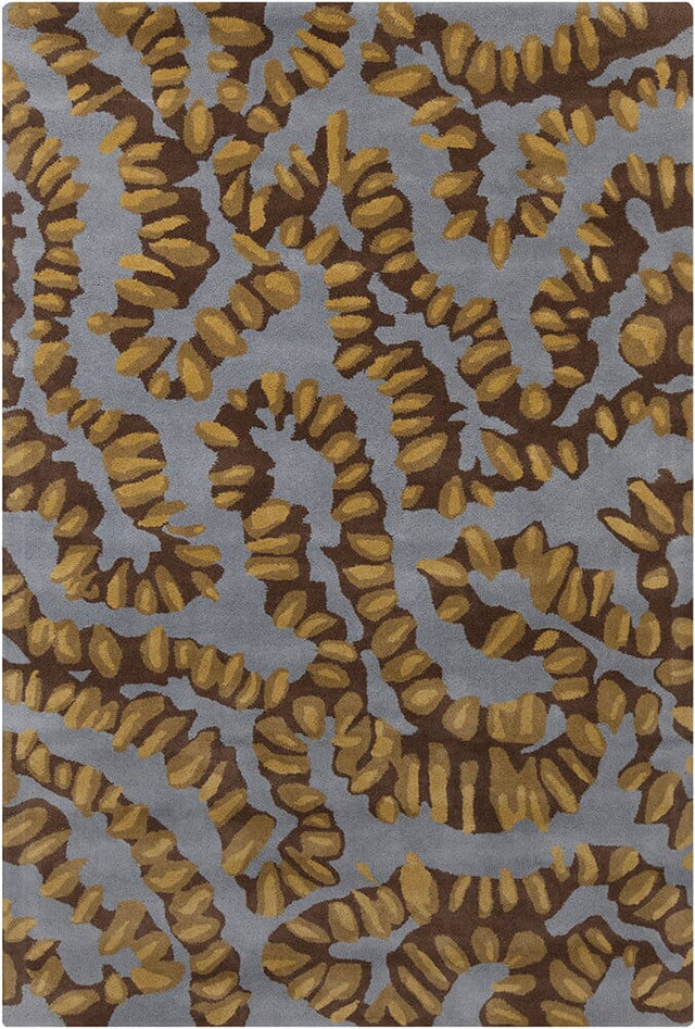 Chandra Allie All233 Grey / Gold / Brown Rugs.